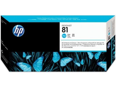 HP  print head + cleaner no 81 cya noir