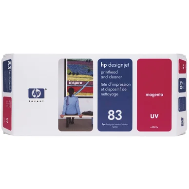 HP  print head + cleaner no 83 magenta noir