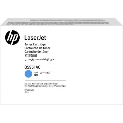 HP  Q5951AC toner LaserJet contractuel cyan authentique, 10000 pages, Cyan, 1 pi&egrave;ce(s)