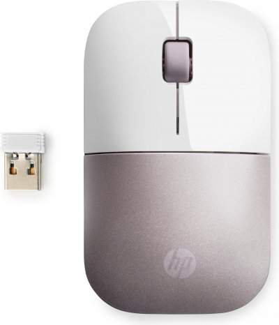 HP  Souris sans fil Z3700 - Blanche/rose