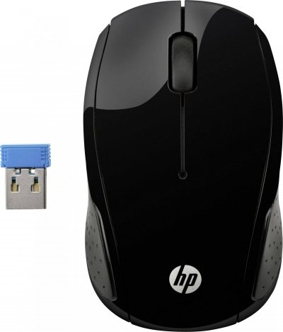 HP  Souris Wireless 200 X6W31AA - Noir