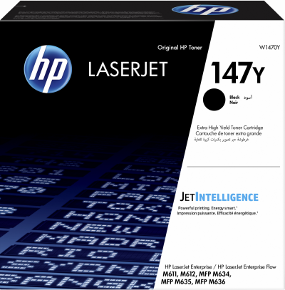 HP  Toner noir extra grande capacit&eacute; LaserJet authentique 147Y