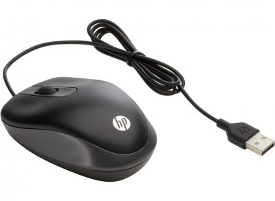 HP  Travel - Souris - droitiers et gauchers - 2 boutons - filaire - USB
