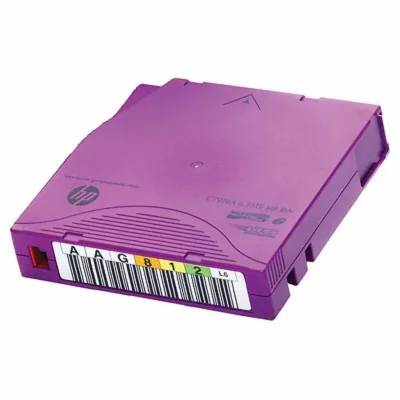 HEWLETT PACKARD ENTERPRISE Hpe data cartridge lto6 ultrium 6.25 tb mp rw non cust lab 20pk noir