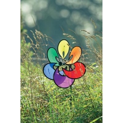 HQ INVENTO  Moulin &agrave; vent arc-en-ciel - Flower Paradise - Rainbow