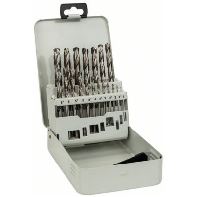 BOSCH HSS set foret spiral&eacute; pour m&eacute;tal 19 pi&egrave;ces  2607018726