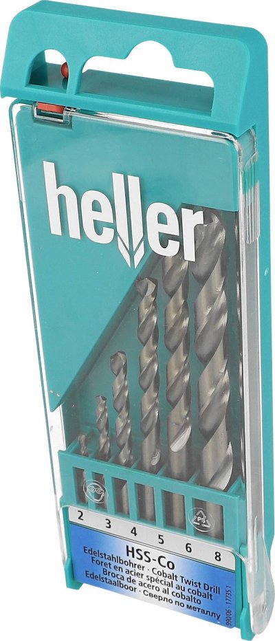HELLER HSS set foret spiral&eacute; pour m&eacute;tal 6 pi&egrave;ces 