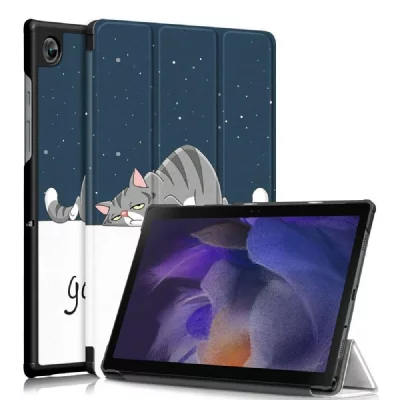 HTDMOBILES HTD Mobiles Housse simili cuir pour Tab A7 Lite - Good Night