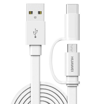 HUAWEI  AP55 Original Type-C/microUSB Data Cable - White Normal