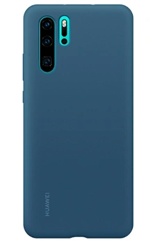 HUAWEI  Coque rigide finition soft touch bleue  pour P30 Pro
