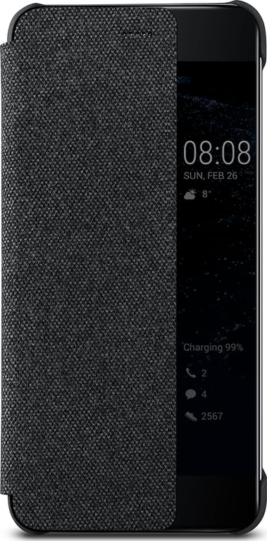 HUAWEI  P10 Etui &agrave; Rabat avec Fen&ecirc;tre/ P10 Gris Fonc&eacute;