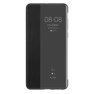 HUAWEI  P40 Smart View Flip &Eacute;tui cellulaire, Accessoire Original, Noir