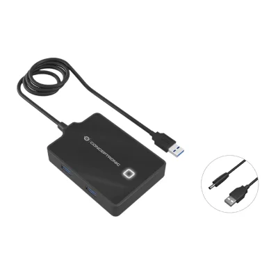 CONCEPTRONIC Hub  usb 3.0 4 puertos cable 90cm HUBBIES11B