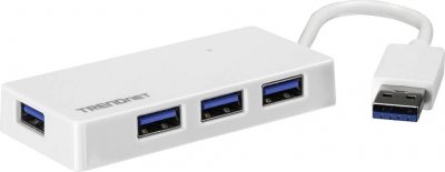 TRENDNET Hub FireWire/USB -  TU3-H4E - Mini HUB USB 3.0 &agrave; 4 ports