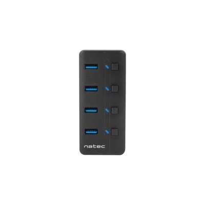 NATEC HUB  Mantis 2 USB 3.0 4 Ports on Off avec Alimentation