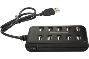 ONEARZ MOBILE GEAR Hub On Earz Mobile Gear 10 Ports USB 2.0 avec adaptateur secteur 2.5A