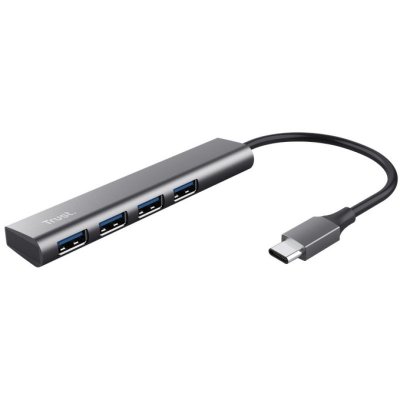 TRUST Hub >   Hub  HALYX - USB-C USB 3.2 - 4 ports USB-A