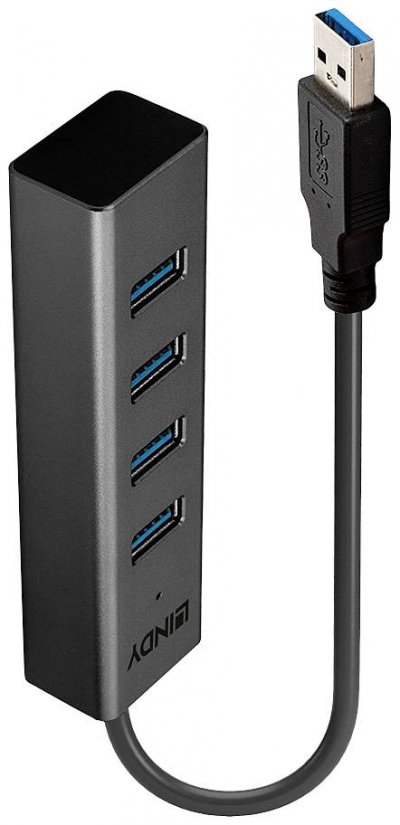 LINDY Hub USB 3.1 Gen 1  43324 4 ports noir