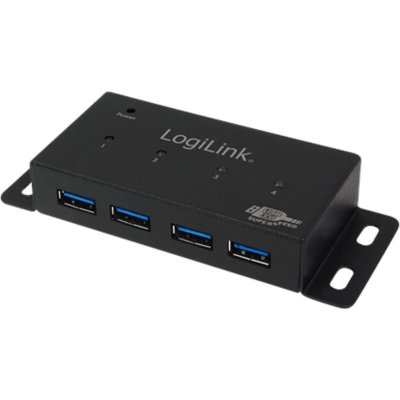 LOGILINK Hub usb 4 ports 3.0  boitier m&eacute;tallique (ua0149)