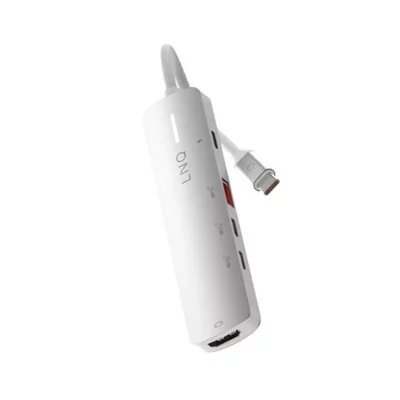LINQ Hub USB-C Lnq Multiports 5 en 1 Pro 140 W Blanc