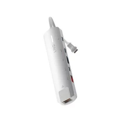 LINQ Hub USB-C Lnq Multiports 6 en 1 Pro 140 W Blanc