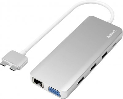 HAMA Hub USB-C, multiport pour Apple MacBook Air & Pro, 12 ports - Neuf