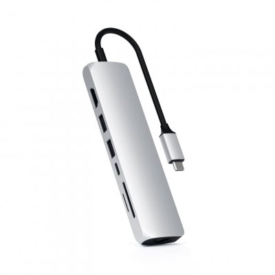 SATECHI Hub USB C  USB-C Slim Multiport avec Ethernet 