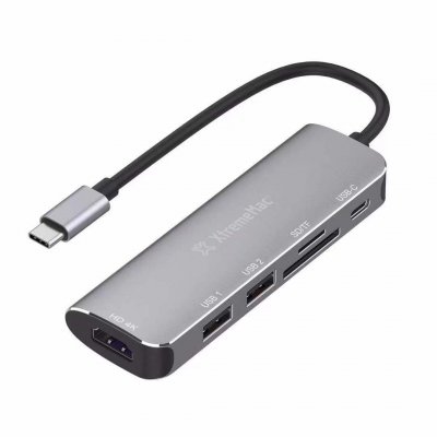 XTREMEMAC Hub USB C  type C avec HDMI+2xUSB-A+SD+SDHC+USB-C