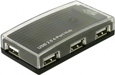DELOCK Hub USB  4 ports avec adaptateur dalimentation noir