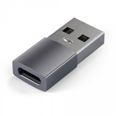 SATECHI Hub USB  Adaptateur USB-A vers USB-C Space Gray