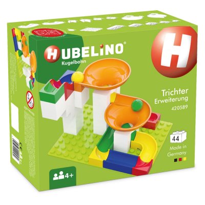 HUBE LINO HUBELINO&reg; Kit briques entonnoirs pour circuit &agrave; billes, 44 pi&egrave;ces