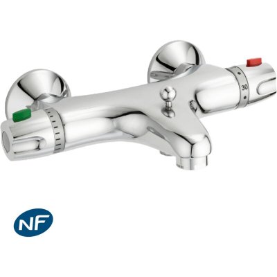 HUBER  - Glam mitigeur bain-douche thermostatique chrom&eacute; - Chrom&eacute;
