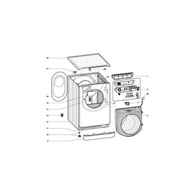 ARISTON GROUP Hublot Complet Aqxgd169heu Rep4 Pour Lave Linge Ariston - C00268023