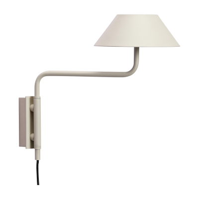 HUBSCH H&uuml;bsch Applique murale LED COVER, couleur sable, saillie 30 cm, m&eacute;tal