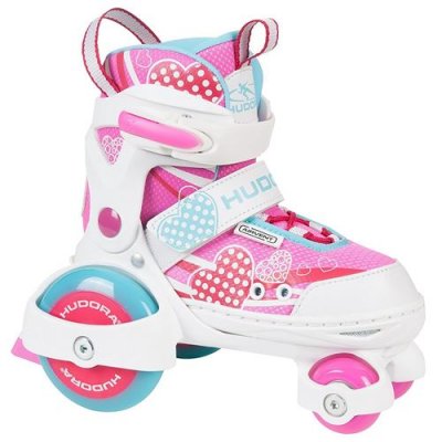 HUDORA  22042 - Firts Quad Girl, mon premier roller. Taille 26-29