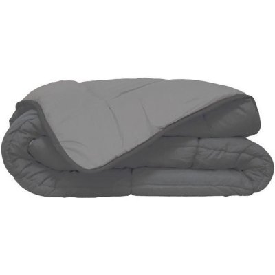 TOISON D OR HUDSON Couette legere Microfibre 200g/m2 140x200cm Acier + Argent