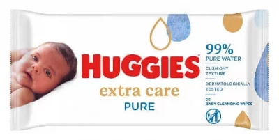 HUGGIES  Lingettes pour b&eacute;b&eacute; &laquo; Extra Care &raquo;, 56 lingettes