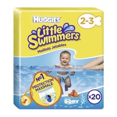 HUGGIES  Maxi Pack Little Swimmers - Taille 2-3 - 20 Couches de bain