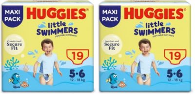 HUGGIES  Maxi Pack Little Swimmers - Taille 5/6 - 19 Couches de bain