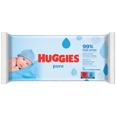 HUGGIES  Nouvelles Lingettes Pure X 56