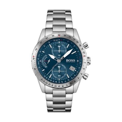 BOSS Hugo  Montre Argent Chronographe Hommes Pilot Edition 1513850
