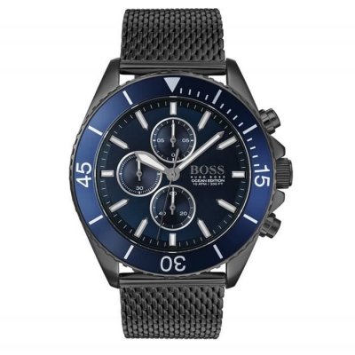 HUGO BOSS  Montre Gris Chronographe Hommes Ocean Edition 1513702
