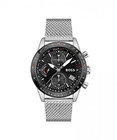 BOSS Hugo  - Montre Hommes - Quartz Chronographe - Bracelet Acier inoxydable Argent - 1513886