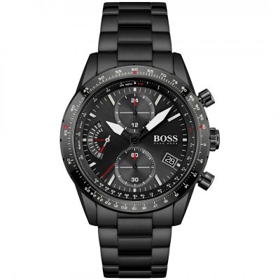HUGO BOSS  Montre Noir Chronographe Hommes Pilot Edition 1513854