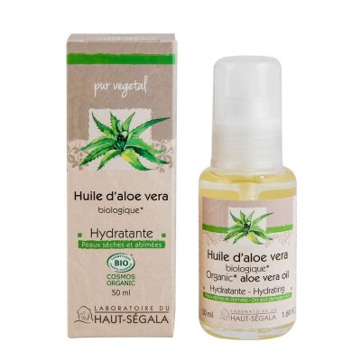 LABORATOIRE DU HAUT SEGALA Huile Aloe V&eacute;ra Bio Hydratante 100% Pure 50 Ml - Visage Et Cheveux