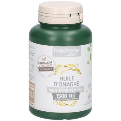 NAT&FORM Huile D'onagre Bien-&Ecirc;tre F&eacute;minin 200 Capsules 