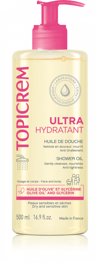 TOPICREM Huile De Douche Ultra-hydratante  - Le Flacon-pompe De 500ml