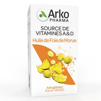 ARKOPHARMA Huile De Foie De Morue 60 Capsules Arkog&eacute;lules 
