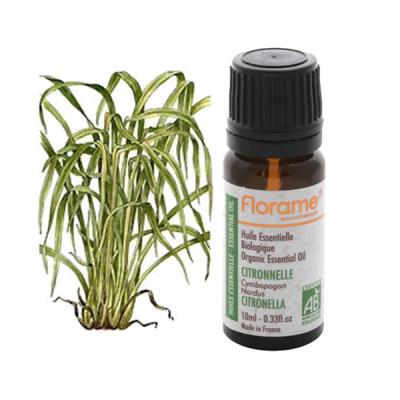 FLORAME Huile essentielle biologique Citronnelle 10ml 