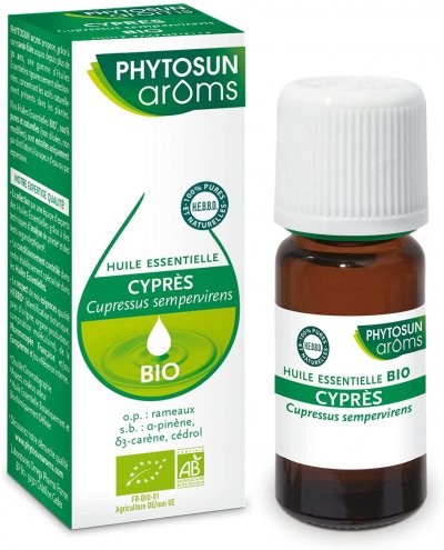 PHYTOSUN AROMS Huile Essentielle Cypres Bio Aroms 10ml 